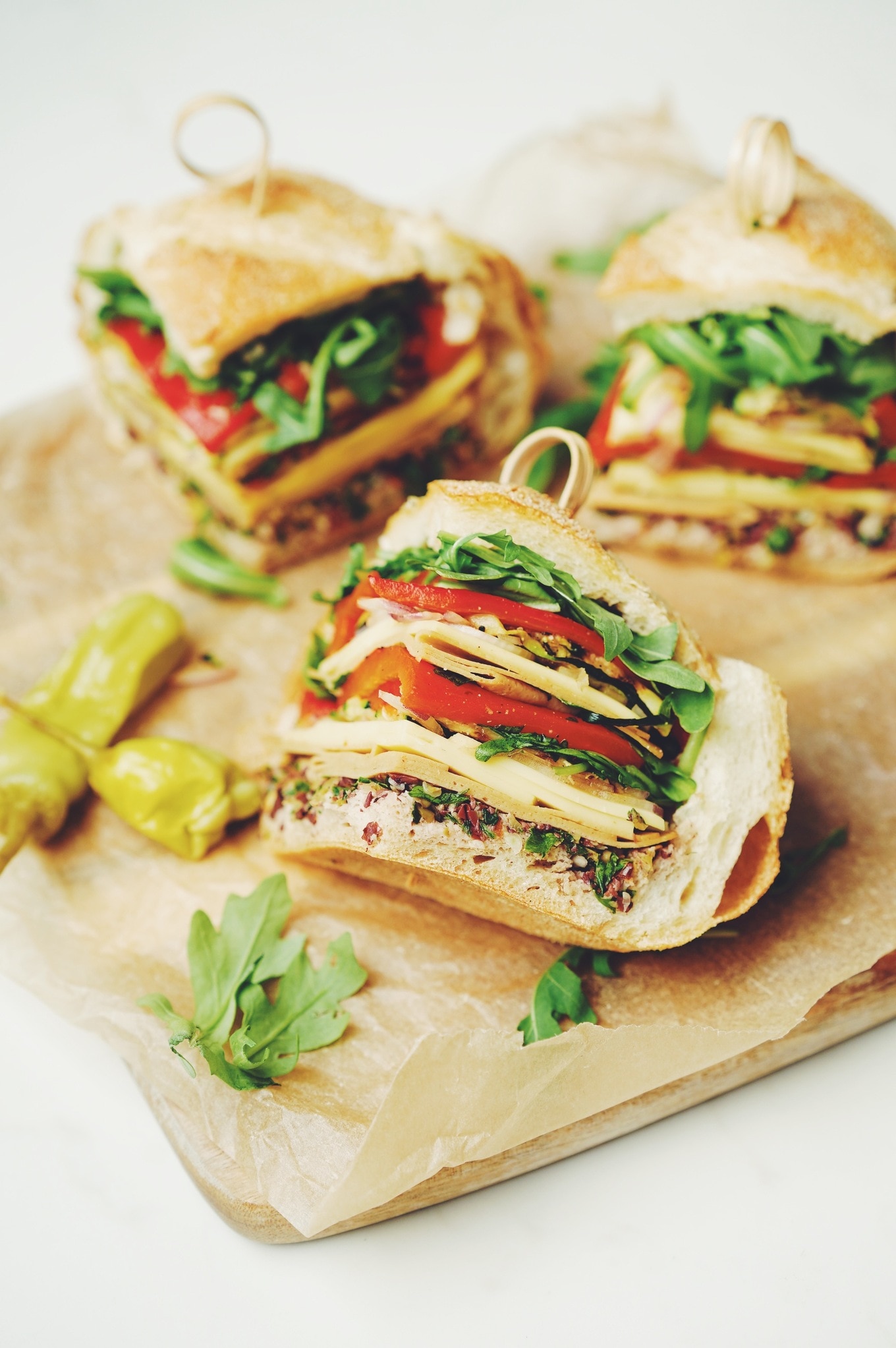 Vegan Muffaletta With Deli Meat